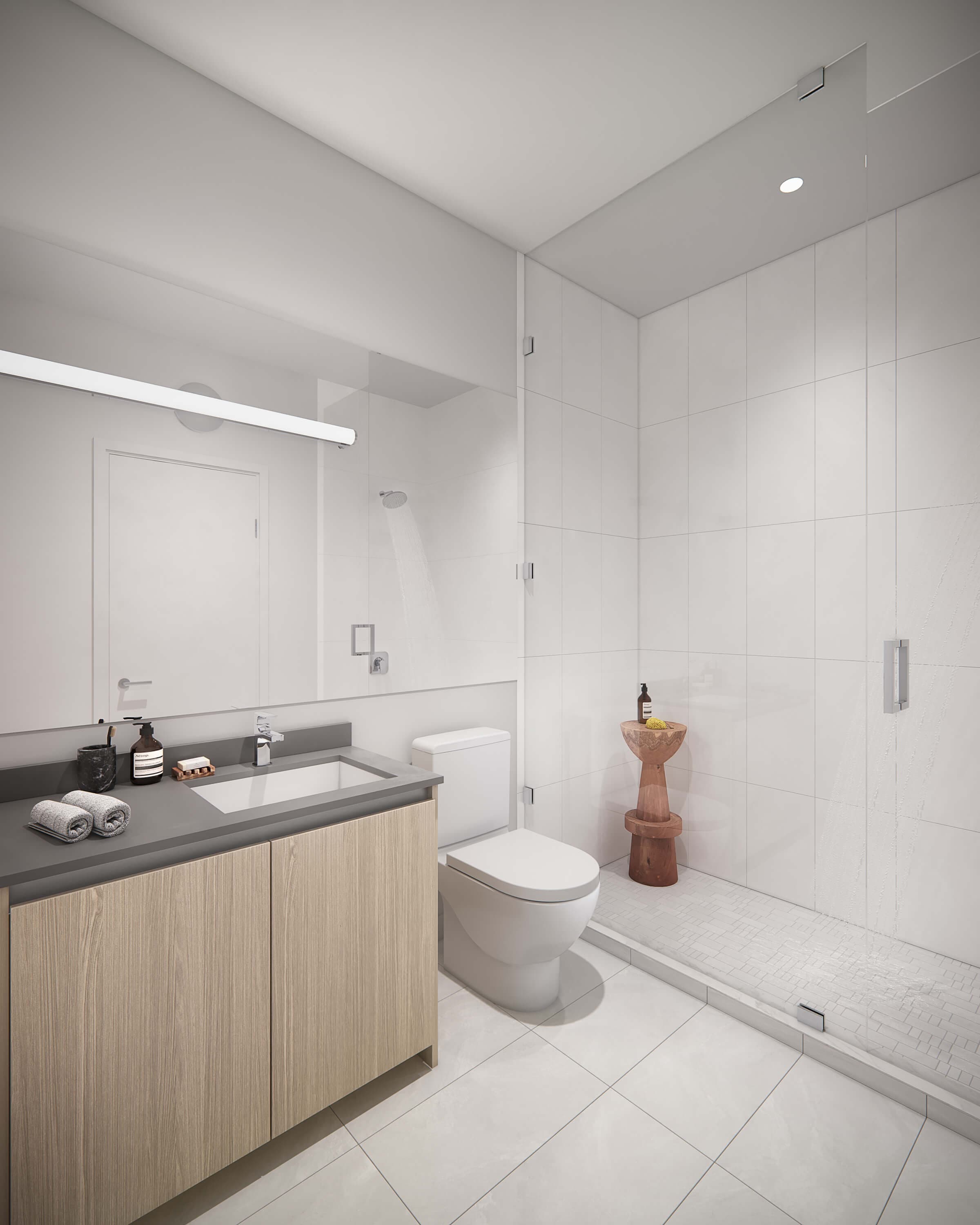 modern clean bathroom
