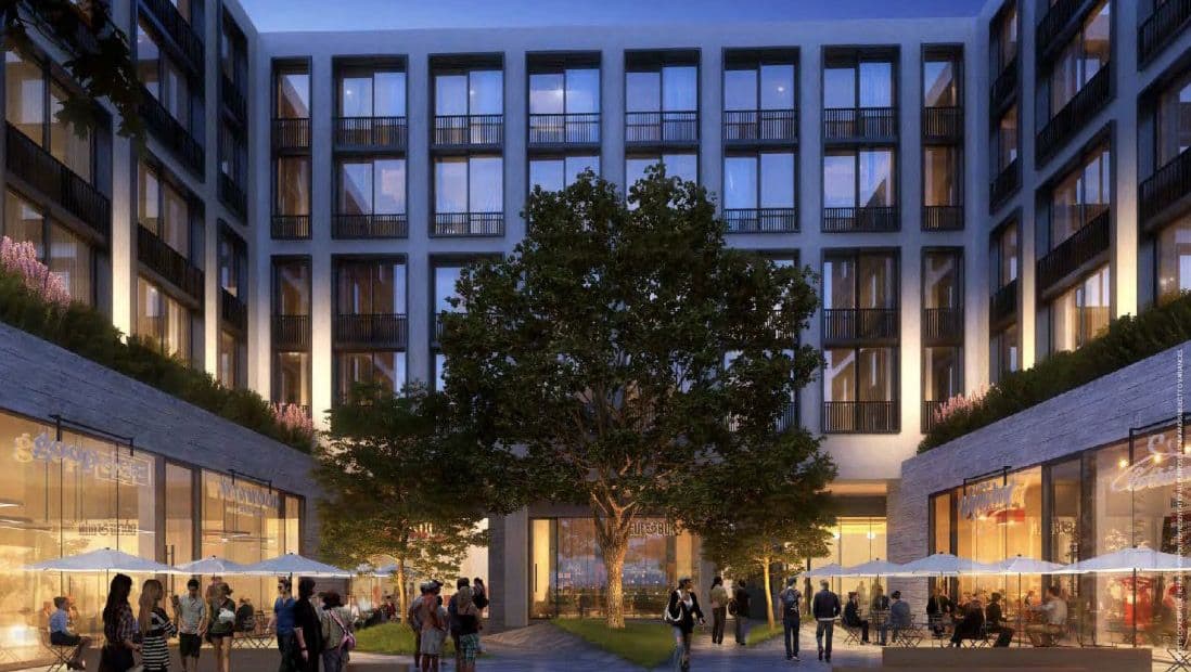 3d rendering of Wynd 27 & 28 with people